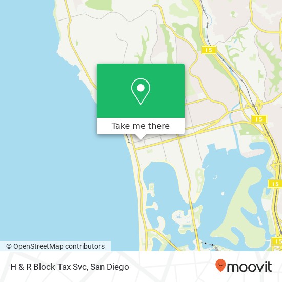 H & R Block Tax Svc map