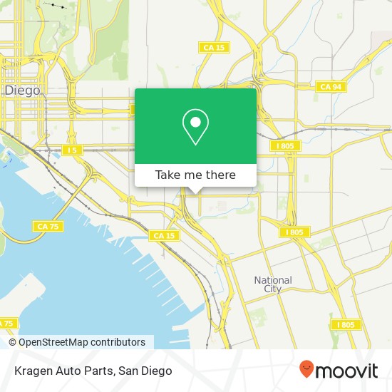 Mapa de Kragen Auto Parts