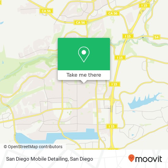 San Diego Mobile Detailing map