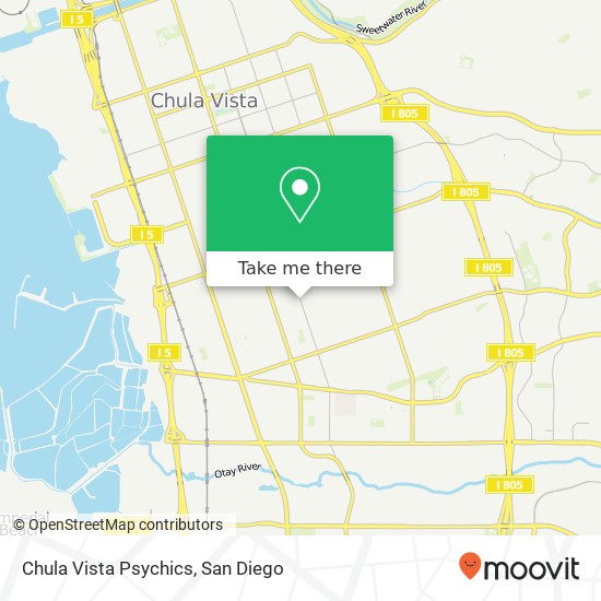 Chula Vista Psychics map