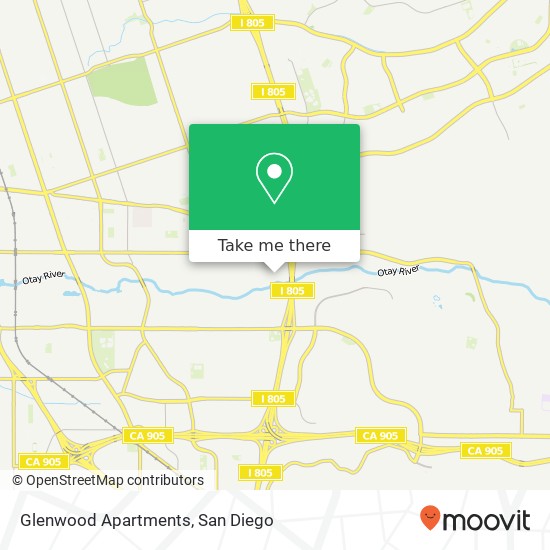 Mapa de Glenwood Apartments