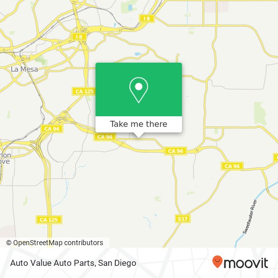 Auto Value Auto Parts map