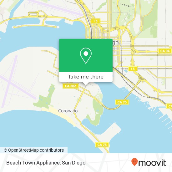 Beach Town Appliance map