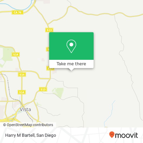 Harry M Bartell map