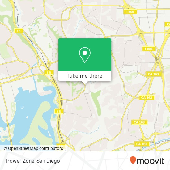 Power Zone map