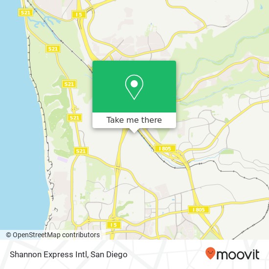 Mapa de Shannon Express Intl