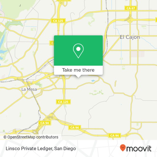 Mapa de Linsco Private Ledger