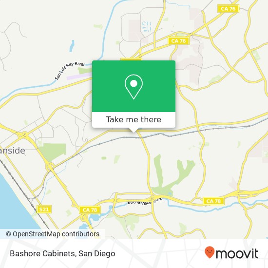 Bashore Cabinets map
