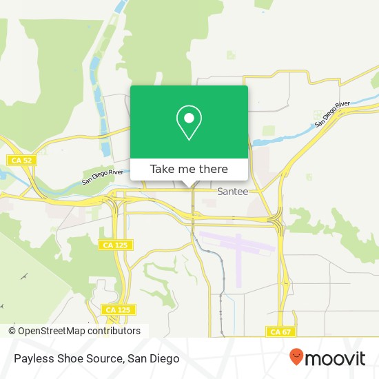 Mapa de Payless Shoe Source