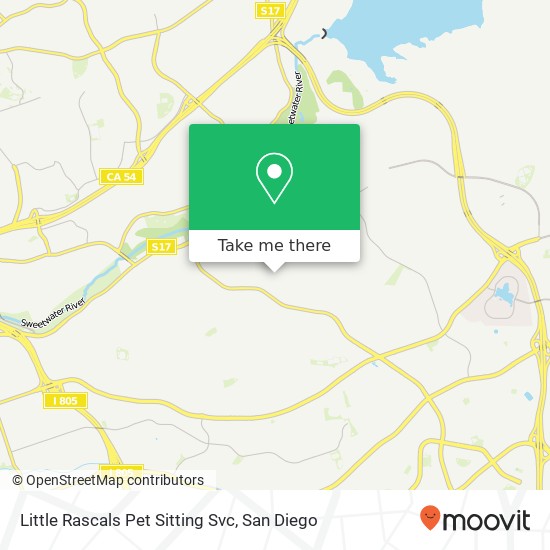 Mapa de Little Rascals Pet Sitting Svc