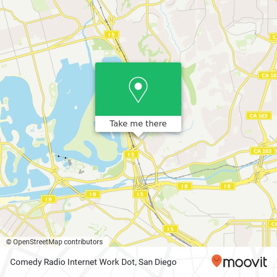 Mapa de Comedy Radio Internet Work Dot