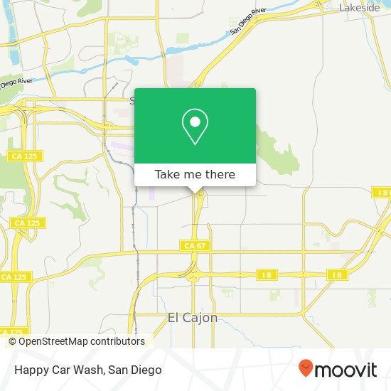 Happy Car Wash map