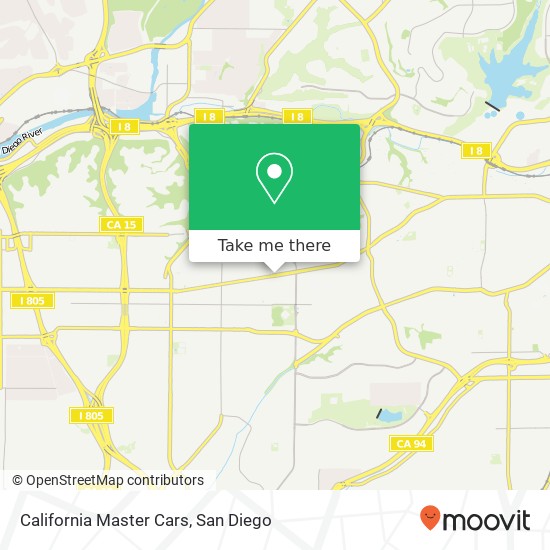 California Master Cars map