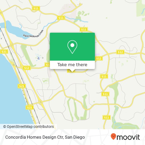 Concordia Homes Design Ctr map
