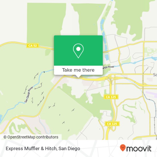 Mapa de Express Muffler & Hitch