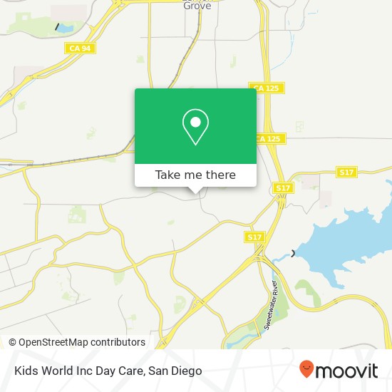 Mapa de Kids World Inc Day Care