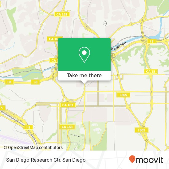 San Diego Research Ctr map