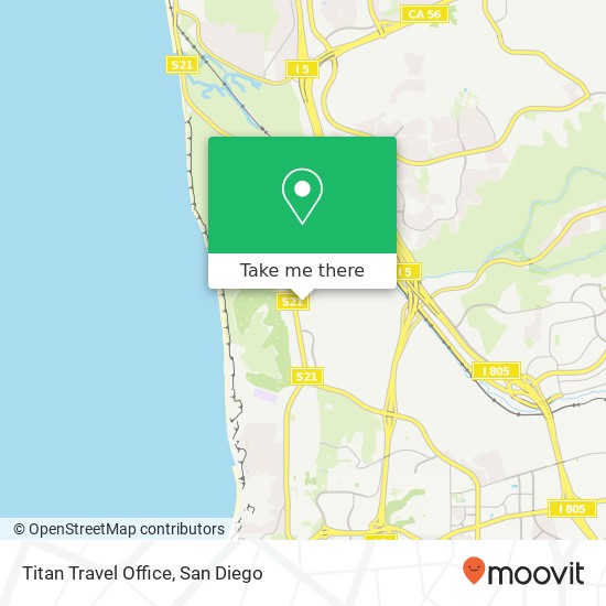 Titan Travel Office map