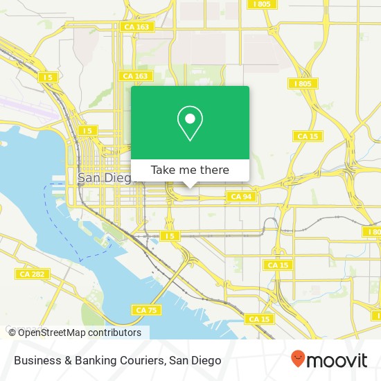 Business & Banking Couriers map