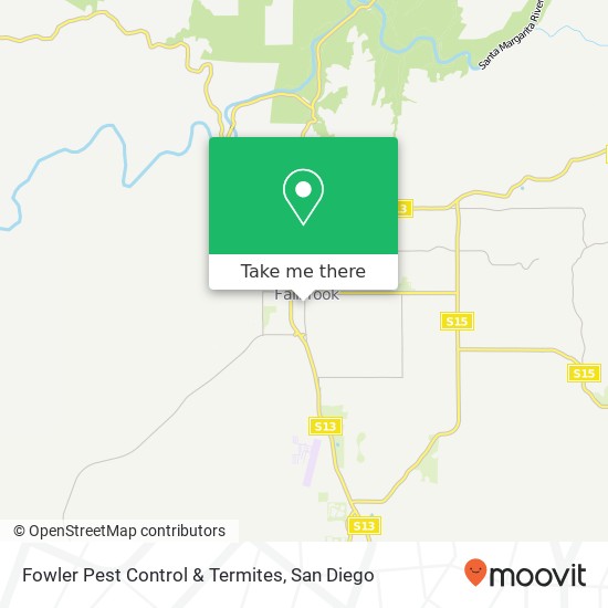 Mapa de Fowler Pest Control & Termites