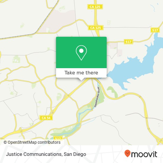 Justice Communications map
