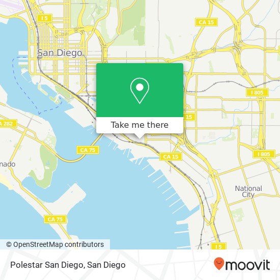 Mapa de Polestar San Diego