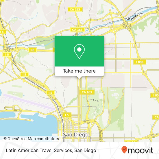 Mapa de Latin American Travel Services