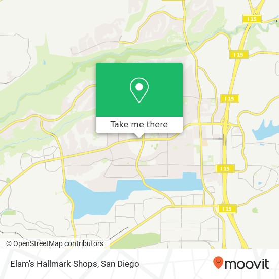 Mapa de Elam's Hallmark Shops