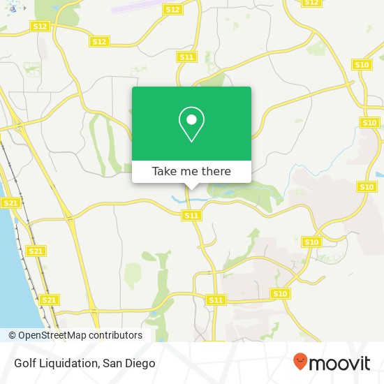 Golf Liquidation map