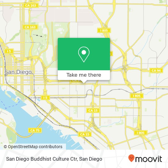 San Diego Buddhist Culture Ctr map