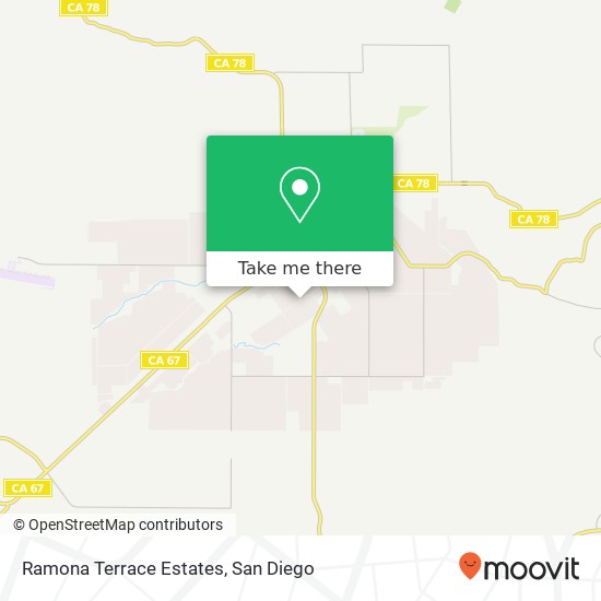 Ramona Terrace Estates map