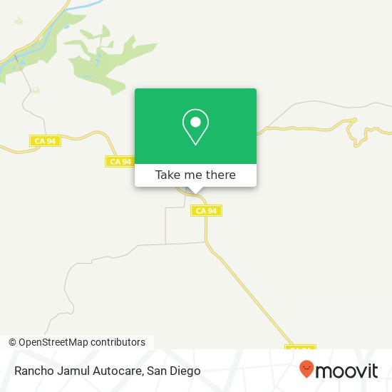 Mapa de Rancho Jamul Autocare