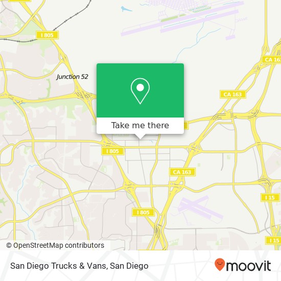 Mapa de San Diego Trucks & Vans