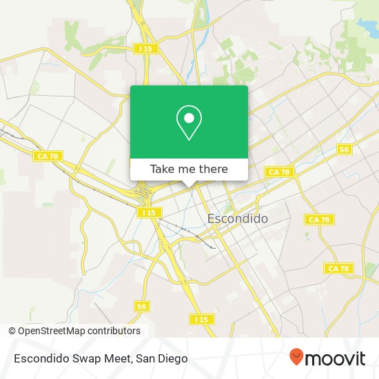 Escondido Swap Meet map