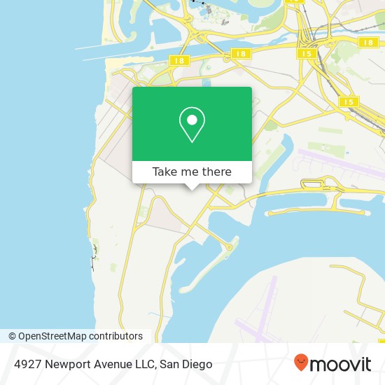 Mapa de 4927 Newport Avenue LLC