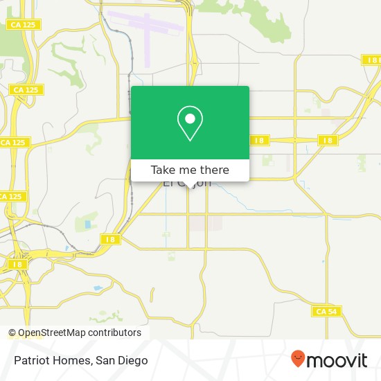 Patriot Homes map