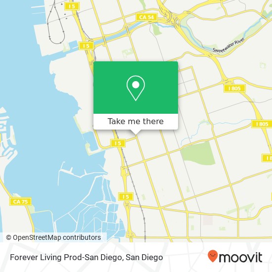 Forever Living Prod-San Diego map
