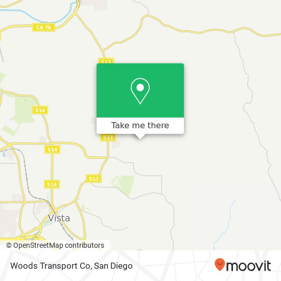 Mapa de Woods Transport Co
