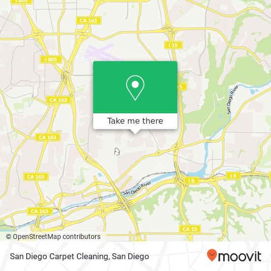 San Diego Carpet Cleaning map