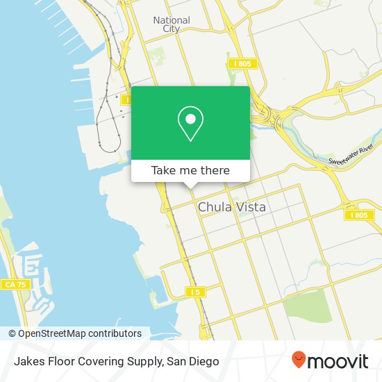 Mapa de Jakes Floor Covering Supply