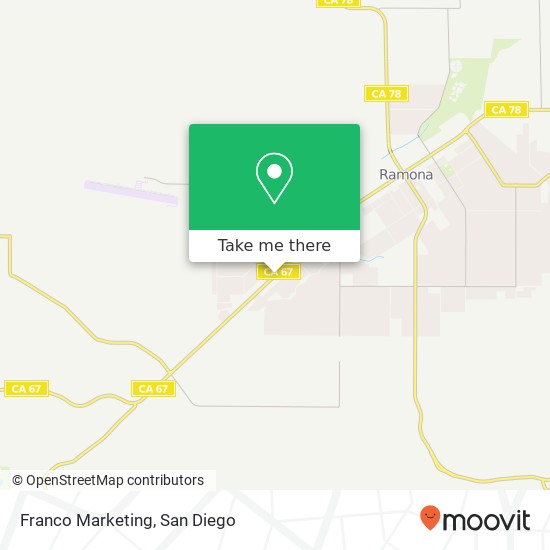 Franco Marketing map