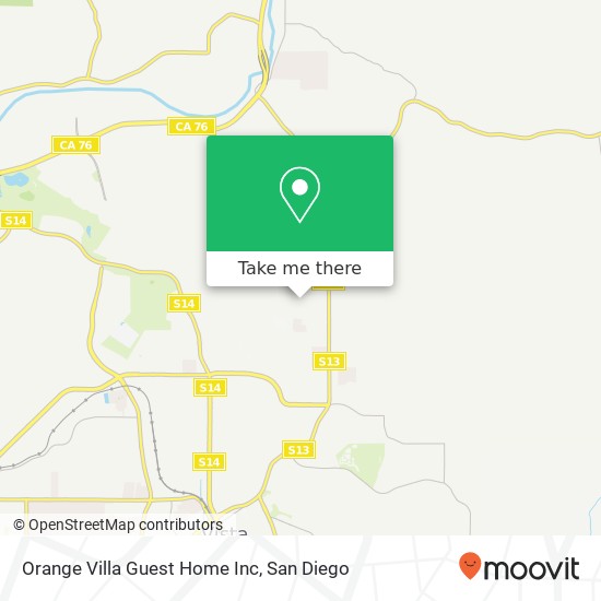 Orange Villa Guest Home Inc map