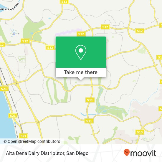 Alta Dena Dairy Distributor map