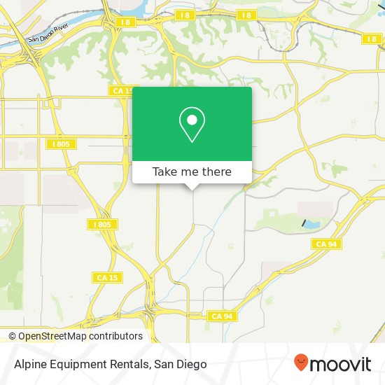 Alpine Equipment Rentals map