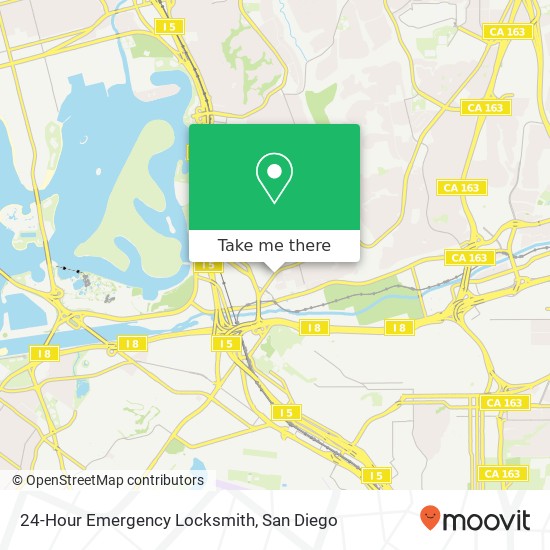 Mapa de 24-Hour Emergency Locksmith