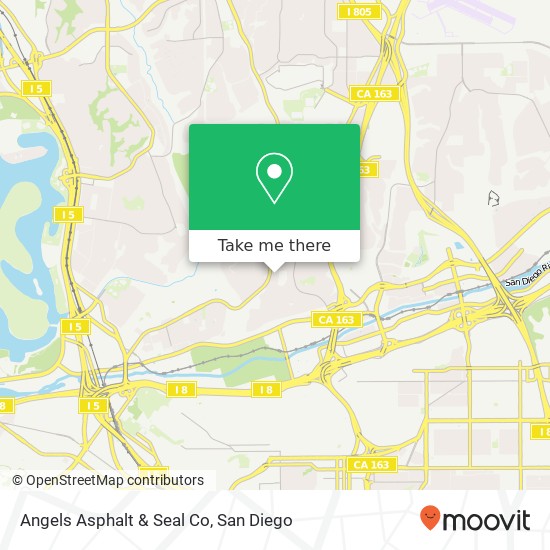 Mapa de Angels Asphalt & Seal Co