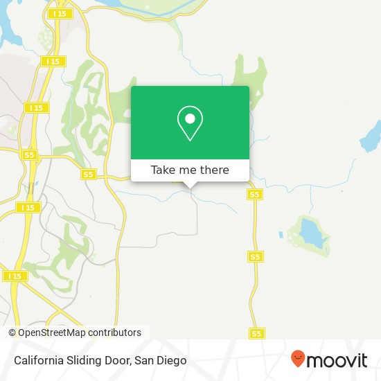 Mapa de California Sliding Door