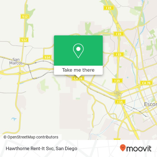 Hawthorne Rent-It Svc map