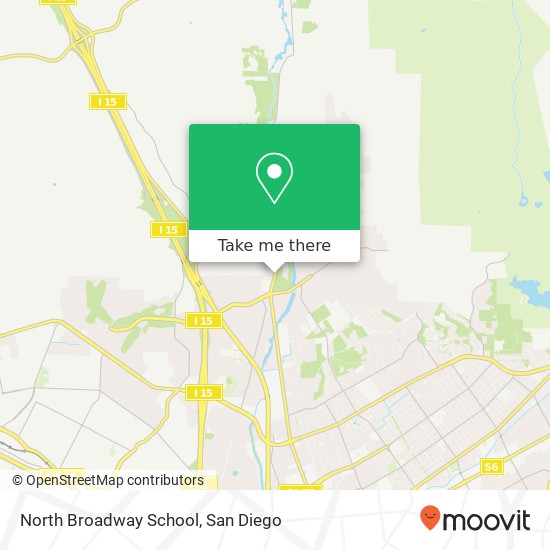 Mapa de North Broadway School