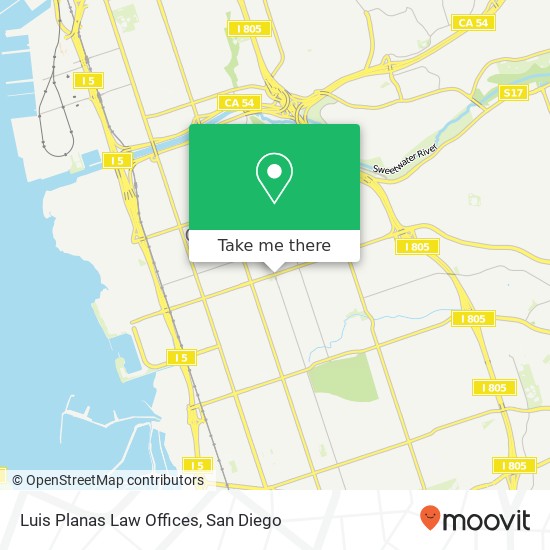 Mapa de Luis Planas Law Offices